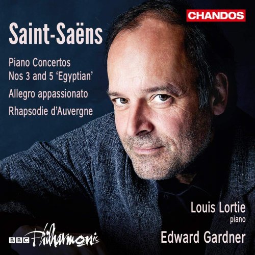 Louis Lortie, BBC Philharmonic Orchestra & Edward Gardner - Saint-Saëns: Piano Concertos Nos. 3, 5 & Other Works (2020) CD-Rip