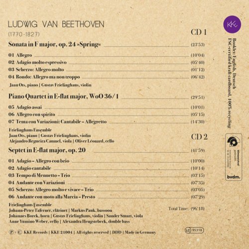 Gustav Frielinghaus, Jaan Ots, Frielinghaus Ensemble - Springtime - Ludwig van Beethoven (2021) [Hi-Res]