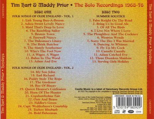 Tim Hart & Maddy Prior - Heydays (The Solo Recordings 1968-76) (2003)