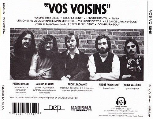 Vos Voisins - Vos Voisins (Reissue, Remastered) (1971/2011)