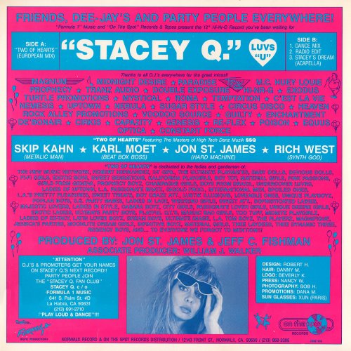 Stacey Q - Two Of Hearts (US 12") (1986)