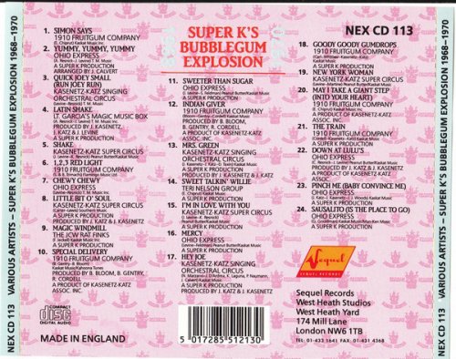 Various Artist - Super K's Bubblegum Explosion 1968 - 1970 (1990)