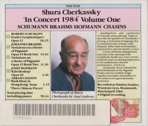 Shura Cherkassky - In Concert 1984, Volume One (1985) CD-Rip