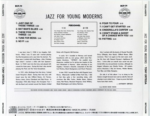 Tony Ortega - Jazz for Young Moderns (And Old Buzzards, Too) (2000)