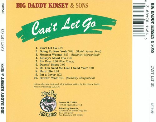 Big Daddy Kinsey & Sons - Can't Let Go (1990)