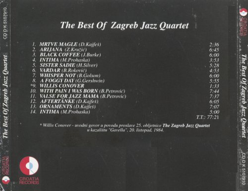 Zagreb Jazz Quartet - The Best Of Zagreb Jazz Quartet (1960 - 1984) (1997)