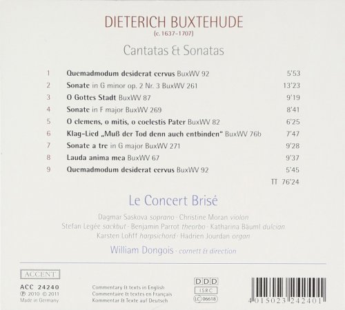 Dagmar Saskova, William Dongois, Le Concert Brisé - Buxtehude: Cantatas & Sonatas (2012)