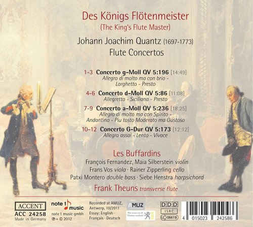 Frank Theuns, Les Buffardins - Quantz: Flute Concertos (2012)