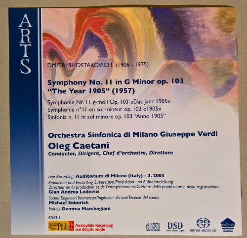 Oleg Caetani, Orchestra Sinfonica di Milano - Shostakovich: Symphony No. 11 The Year 1905 (2005) [SACD]