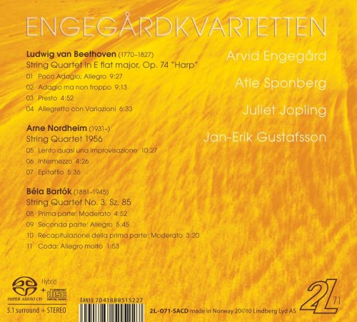 Engegard Quartet - Beethoven, Nordheim, Bartok: String Quartets, vol. II (2010) [SACD]