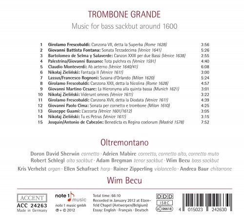 Wim Becu, Oltremontano - Trombone Grande: Music for Bass Sackbut around 1600 (2012)