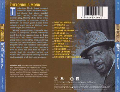 Thelonious Monk - Ken Burns Jazz (2000) 320 kbps+CD Rip