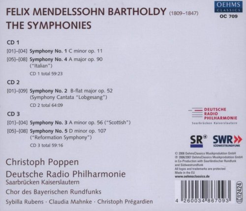 Christoph Poppen - Mendelssohn, Felix: The Symphonies (2010)