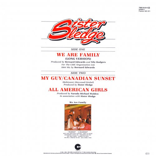 Sister Sledge - We Are Family (Long Version) (Germany 12") (1984)