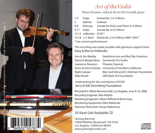 Petteri Iivonen, Kevin Fitz-Gerald - Petteri Iivonen: Art of the Violin (2011) [Hi-Res]