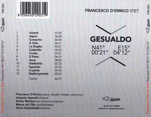 Francesco D'Errico 5tet - Gesualdo (2017)