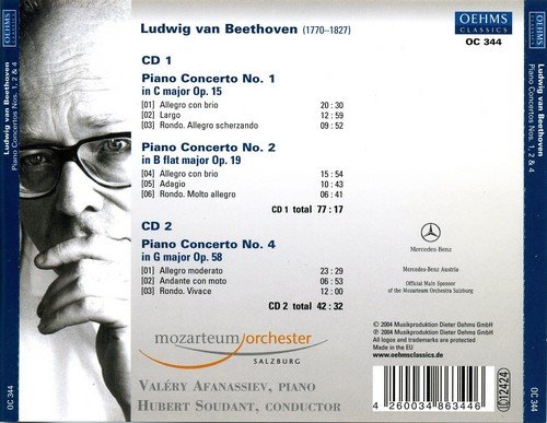 Valery Afanasiev, Hubert Soudant, Mozarteum Salzburg Orchester - Beethoven: Piano Concertos Nos. 1, 2 & 4 (2004) CD-Rip