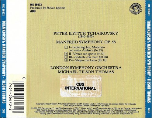 Michael Tilson Thomas, London Symphony Orchestra - Tchaikovsky: Manfred Symphony, Op. 58 (1990)