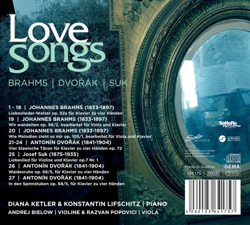 Diana Ketler, Konstantin Lifschitz, Andrej Bielow, Ensemble Raro - Love Songs (2012)