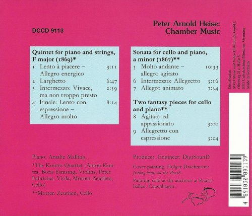 Amalie Malling, The Kontra Quartet - Peter Arnold Heise: Chamber music (1991)