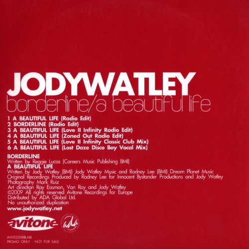 Jody Watley - Borderline / A Beautiful Life (CD-Maxi) (2009)