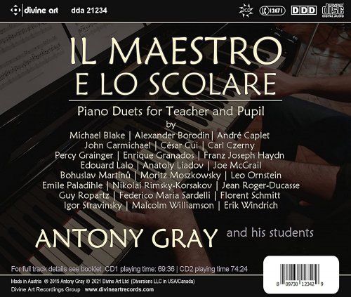 Antony Gray - Il maestro e lo scolare: Piano Duets for Teacher and Pupil (2021) [Hi-Res]