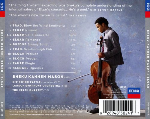 Sheku Kanneh-Mason, London Symphony Orchestra & Sir Simon Rattle - Elgar (2020) CD-Rip