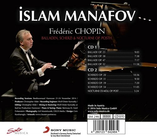 Islam Manafov - Chopin: Balladen, Scherzi & Nocturne, Op. Posth (2016)