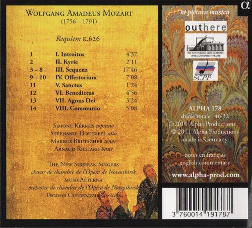 MusicAeterna, Teodor Currentzis - Mozart: Requiem (2011) CD-Rip