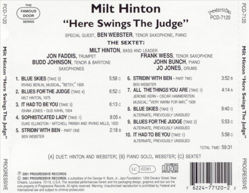 Milt Hinton - Here Swings the Judge (2001)