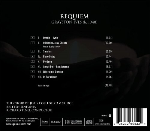 Choir of Jesus College, Cambridge, Britten Sinfonia & Richard Pinel - Grayston Ives: Requiem (2021) [Hi-Res]