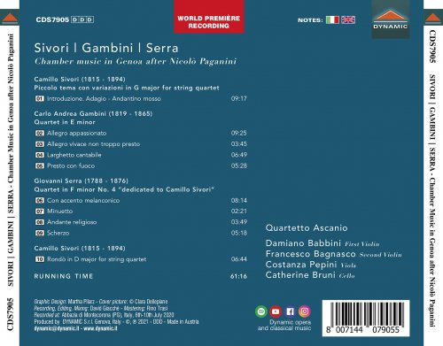 Quartetto Ascanio - Chamber Music in Genoa After Nicolò Paganini (2021) [Hi-Res]