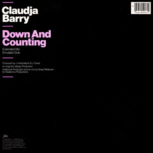 Claudja Barry - Down And Counting (US 12") (1986)