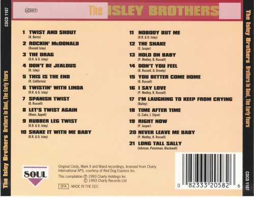 The Isley Brothers - Brothers In Soul, The Early Years (1993)