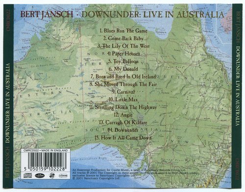 Bert Jansch - Downunder: Live In Australia (2001) CD-Rip