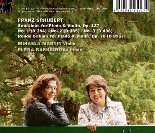 Mihaela Martin & Elena Bashkirova - Schubert: Violin & Piano (2021) [Hi-Res]