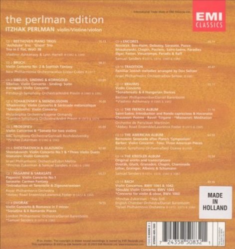 Itzhak Perlman - The Perlman Edition (15CD) (2003) CD-Rip