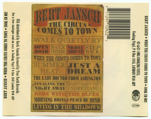 Bert Jansch - When The Circus Comes To Town (1995) CD-Rip