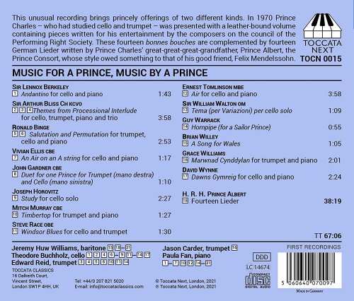 Theodore Buchholz, Jeremy Huw Williams, Paula Fan - Music for a Prince, Music by a Prince (2021) [Hi-Res]