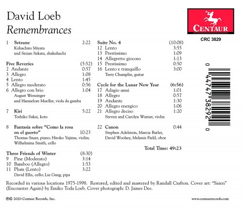 VA - David Loeb: Remembrances (2021)