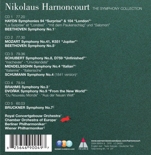 Nikolaus Harnoncourt - The Symphony Collection (2009) [5CD]