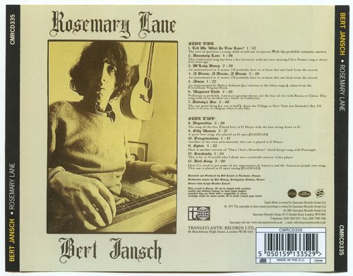 Bert Jansch - Rosemary Lane (1971 Remaster) (2001) CD-Rip