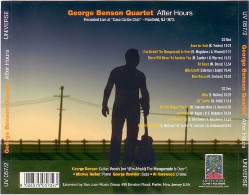 George Benson Quartet - After Hours: Live at Casa Caribe Club (1973) CD Rip