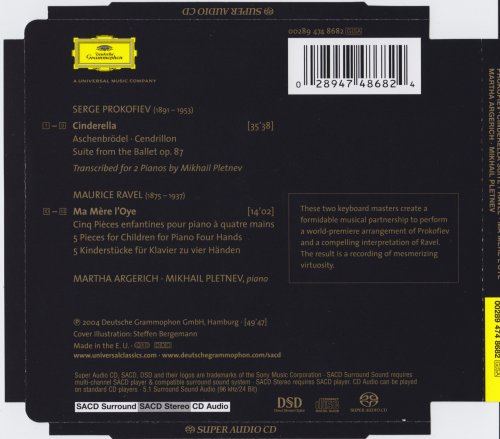 Martha Argerich, Mikhail Pletnev - Prokofiev: Cinderella / Ravel: Ma Mere l’Oye (2004) [SACD]