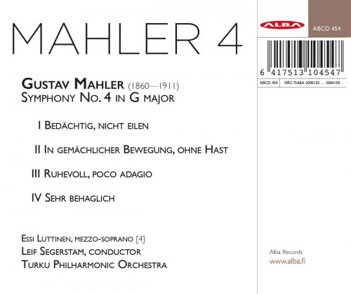 Essi Luttinen, Turku Philharmonic Orchestra, Leif Segerstam - Mahler: Symphony No.4 (2020) CD-Rip