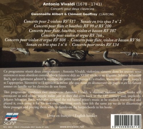 Gwennaëlle Alibert, Clément Geoffroy - Vivaldi: Concerti pour deux clavecins (Arr. for 2 Harpsichords) (2017) [Hi-Res]