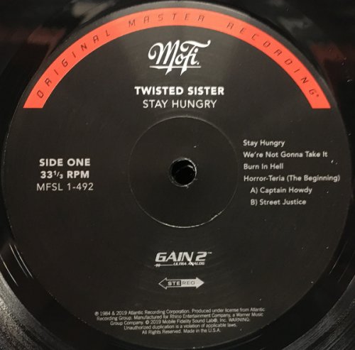 Twisted Sister ‎- Stay Hungry (2020) LP