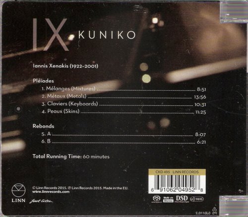 Kuniko Kato - Iannis Xenakis: IX (2015) [SACD]