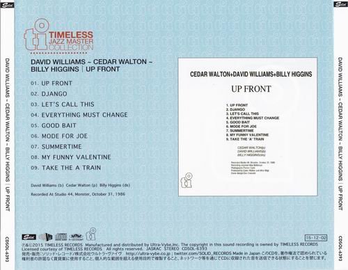 David Williams, Cedar Walton, Billy Higgins - Up Front (1986) 320 kbps+CD Rip