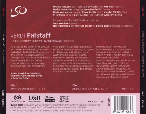 Sir Colin Davis, London Symphony Orchestra - Verdi: Falstaff (2005) [SACD]